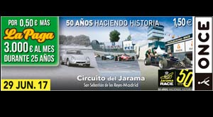 Cupón especial como conmemoración del mítico trazado madrileño