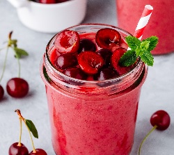 Batido de cerezas