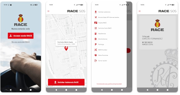 Cuando surge un imprevisto en carretera, APP RACE SOS