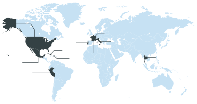 Países cobertura RACE