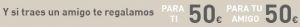 50€ para ti y tu amigo, programa MGM