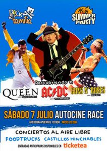 Rock en familia Autocine Madrid RACE