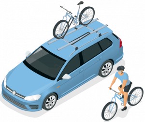 Coche y bici