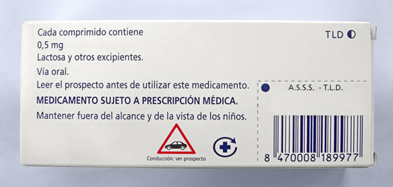 Prospecto medicamento y efectos en la conducción