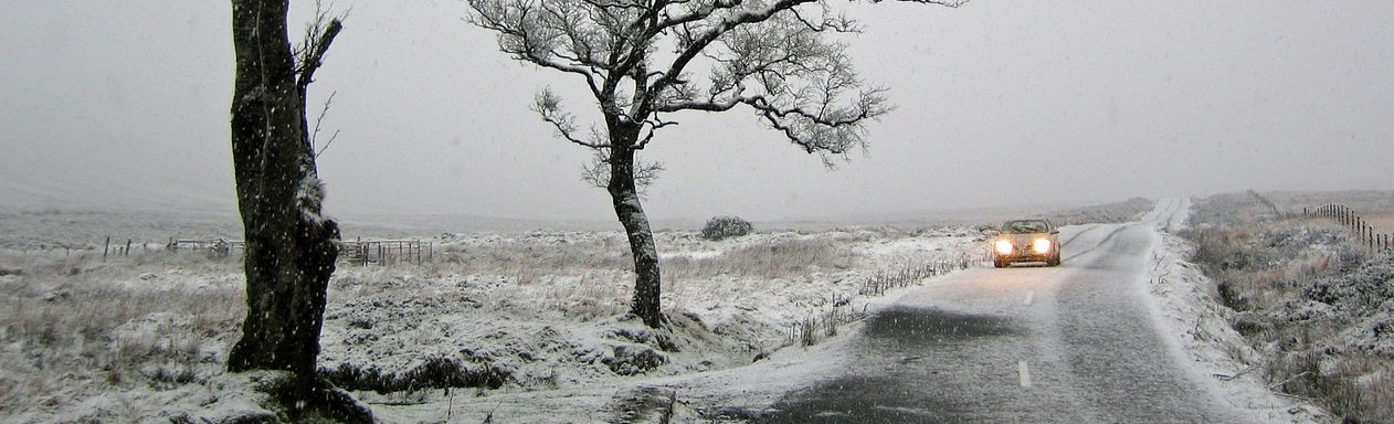 Nieve en carretera