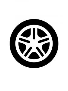 Icono rueda coche