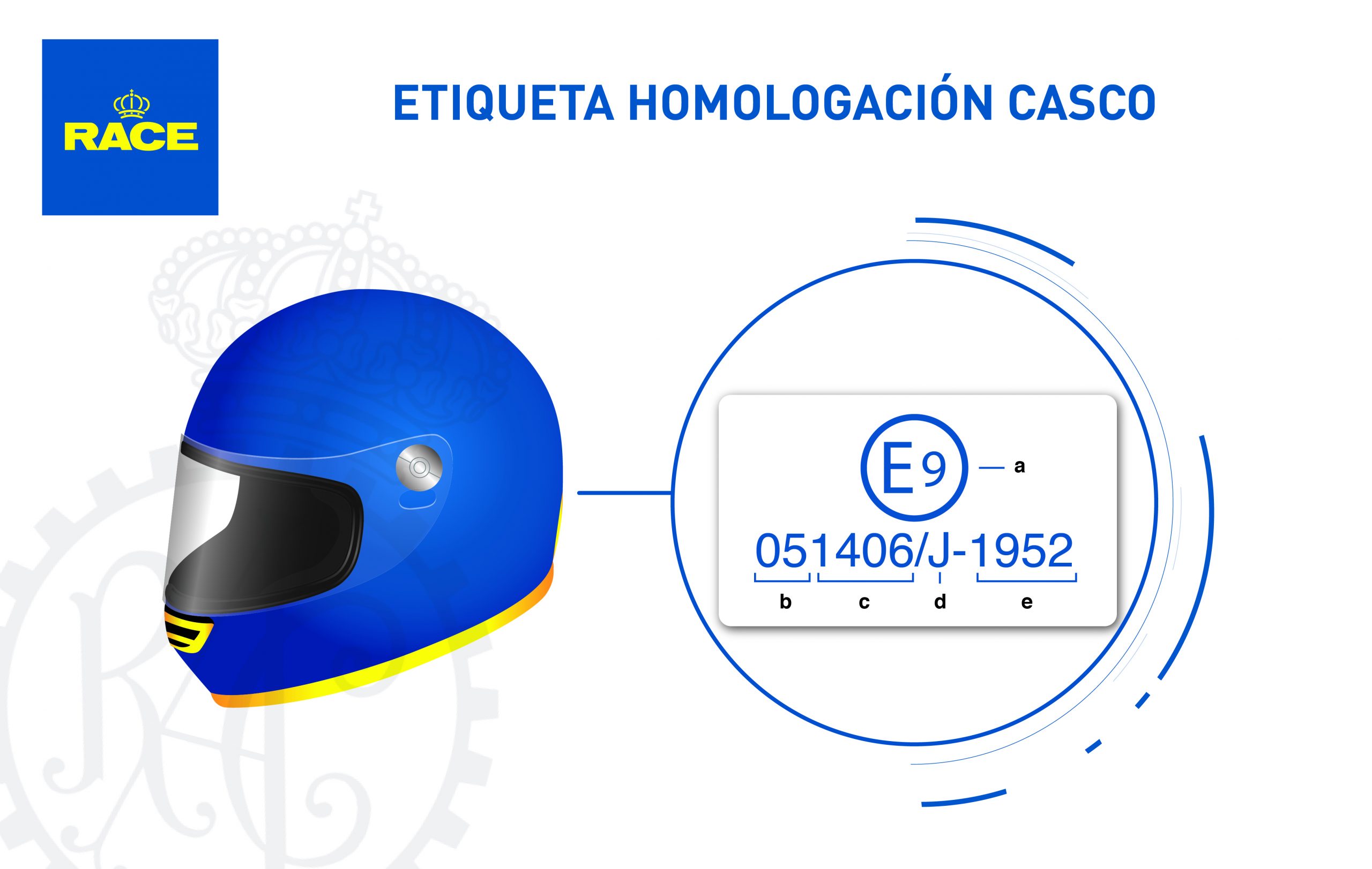 Etiqueta homologación cascos