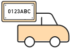 Icono matriculación vehículo