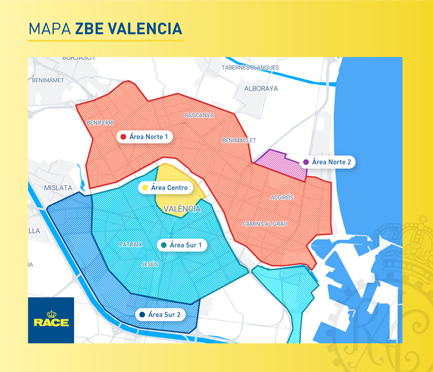 Mapa ZBE Valencia