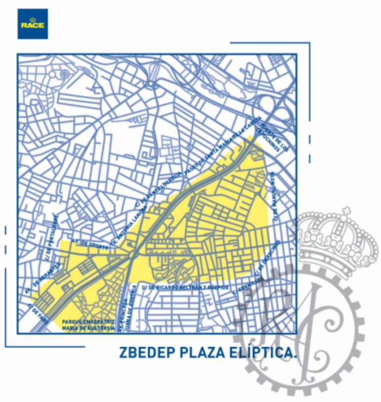 Plaza Elíptica zona de bajas emisiones Madrid