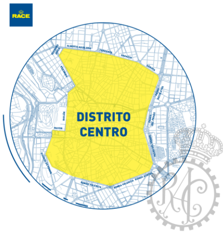 Distrito centro zona de bajas emisiones Madrid