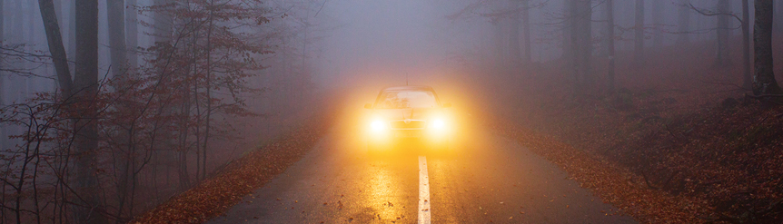 Luces amarillas coche