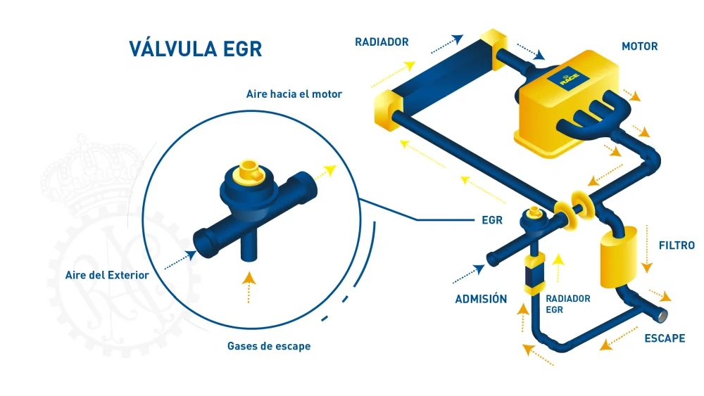 Infografía válvula EGR